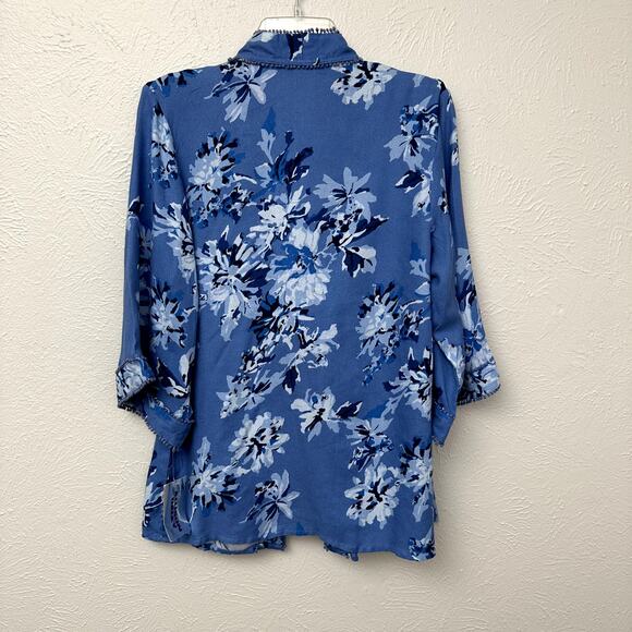 NWT Allison Daley Indigo Orchid Kimono - Picture 4 of 8